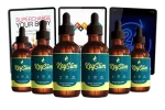 Sealed bottle of KeySlim Drops liquid weight loss supplement on a table