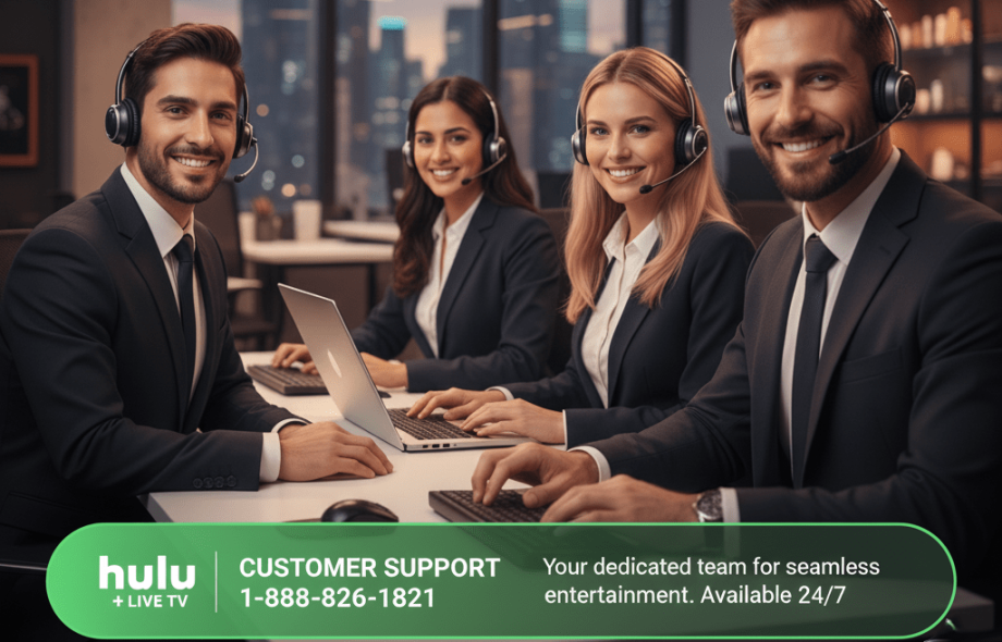 Call Hulu Live TV support at 1-888-826-1821 for fast help with billing, streaming, or account problems — available 24/7 from real customer service reps.